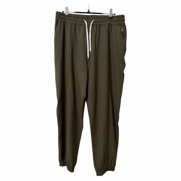 Vuori Pants - Vuori Womens Weekend Jogger Pants Size L Olive Green Travel Athleisure Gym